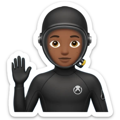 diver wetsuit only wetsuit sticker