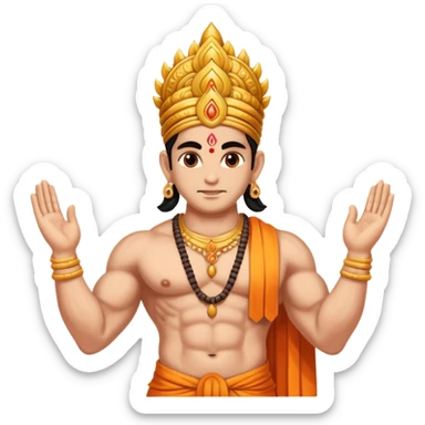 hindu god begins of maing miraclous karma making of humans sticker