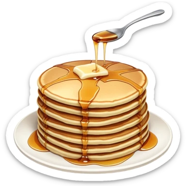 Maple syrup pancakes  sticker