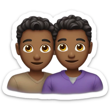 Lovely gay couple sticker