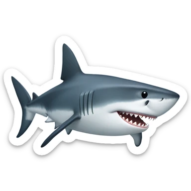 shark witj ganna sticker