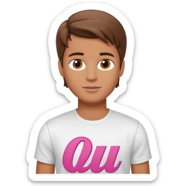 barbie merliah summers as a guy with brown har and brown eyes and tanned skin sticker