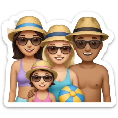 tourist familty sticker