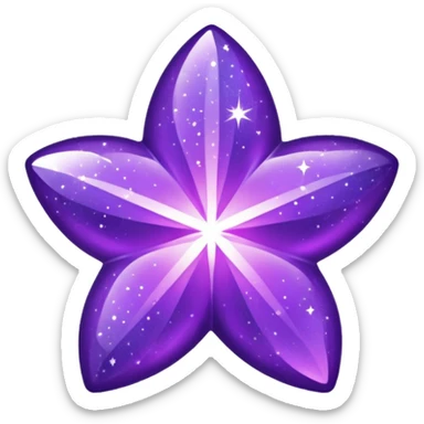 Etoile violette sticker