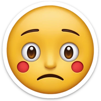 cartoon emoji sticker with a bored and indifferent face, colorful and cheerful, no text, suitable for WhatsApp and Instagram sticker