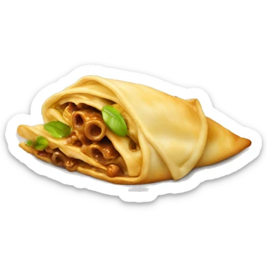 Schwabe eating maultaschen sticker