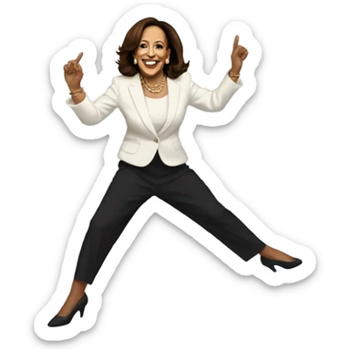 Kamala Harris dancing sticker