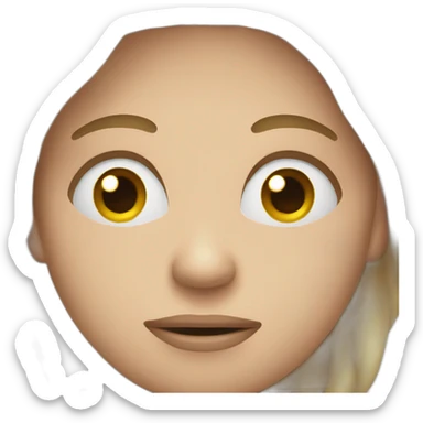 face with veins due to constipation] sticker