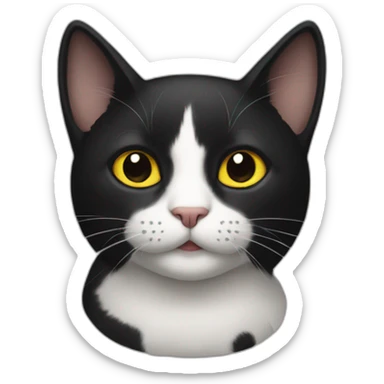 Gato negro sticker