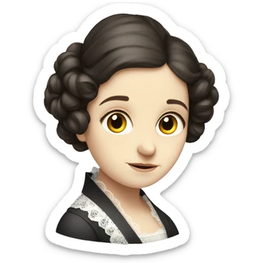 Ada Lovelace frowning  sticker