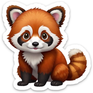 Panda vermelho sticker