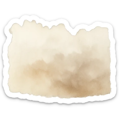 jagged torn paper edge with irregular shape, soft watercolor blend, beige and soft brown, transparent background, no face, no hands, no legs, no characters sticker