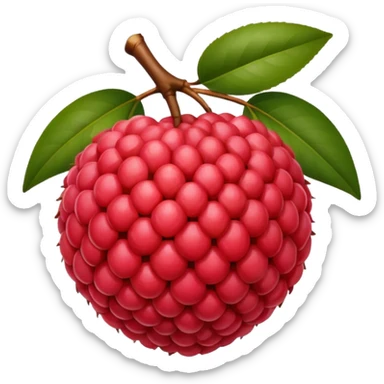 Lychee emoji sticker