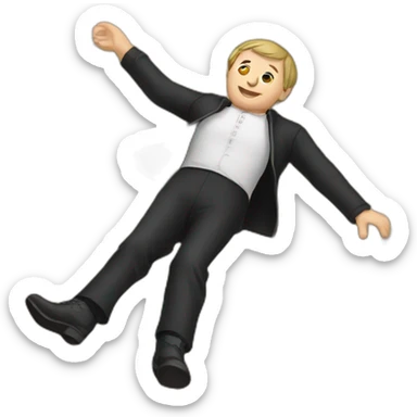 Martin Luther Germany rolling on the floor sticker