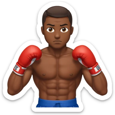 boxing champion sticker