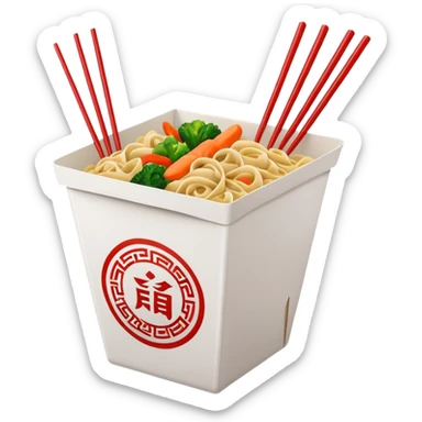 Chinese takeout sticker