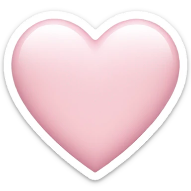 Light pink heart  sticker