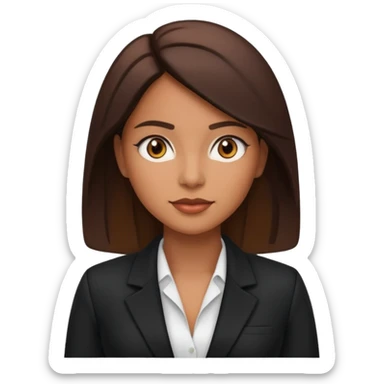 Lashista morena empresaria  sticker