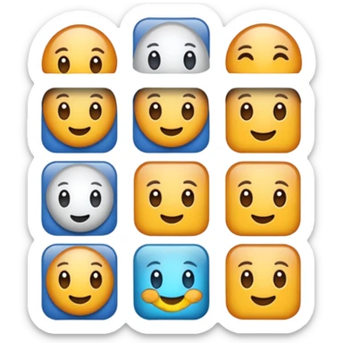 6 photos in a grid sticker