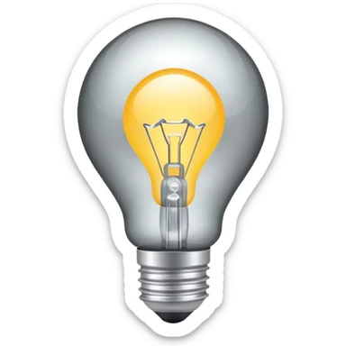 Mirror light bulbs  sticker