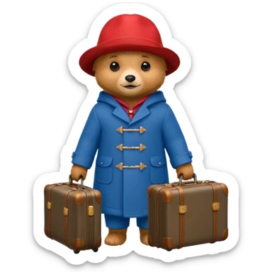 Paddington bear sticker