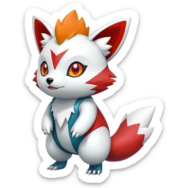 Shiny Oshawott-Zangoose-Hybrid (Full body) sticker