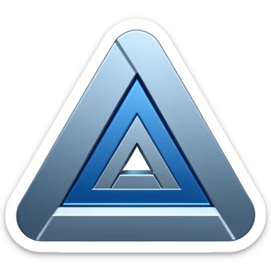 LOGO DE AUTOCAD EN 3D sticker