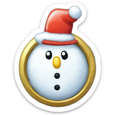 Snowman Badge Medal Epic Mystery Legendary NewYear PokemonTheme Pokeball Snowfall Snowballs sticker