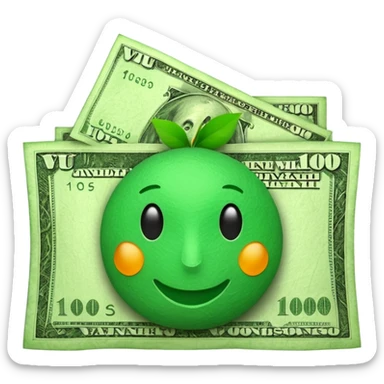 money monet with VU VM written on top sticker