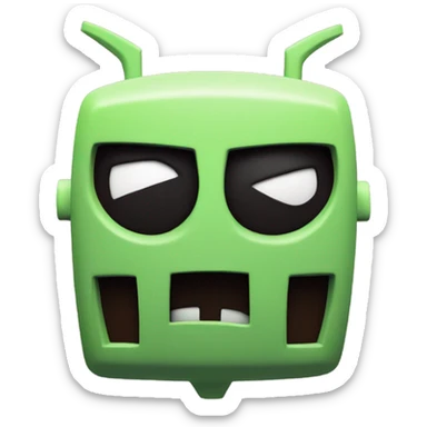 Invader zim symbol sticker