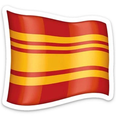 Catalan flag emoji icon style sticker