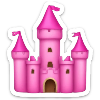 pink castle sticker