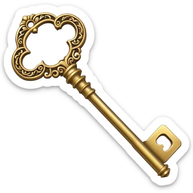 chest key sticker