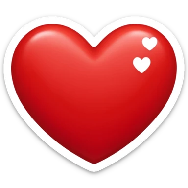 Un cœur écrit 100 % sticker