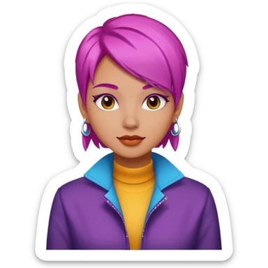 brush hair dye sticker