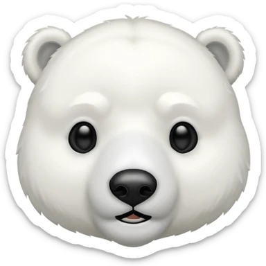 🐻‍❄️ black sticker
