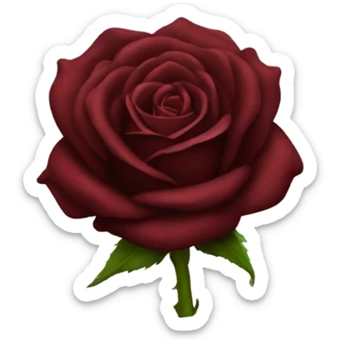 Dark red rose sticker
