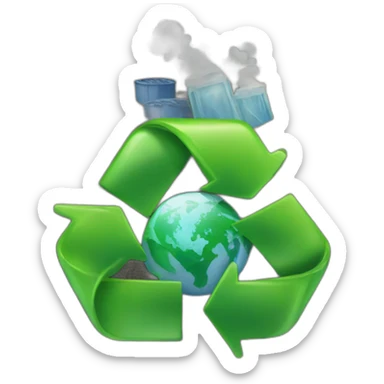 Carbon resource recycling sticker