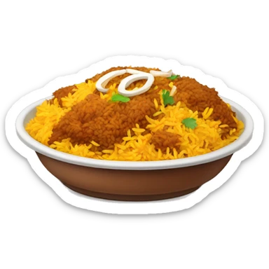 plate of biryani sticker