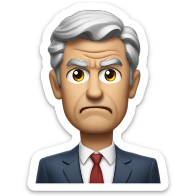 Jerome powell angry with thumbs down sticker