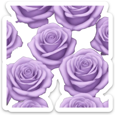 light purple roses sticker