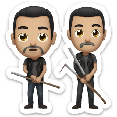 Negan with Lucille sticker