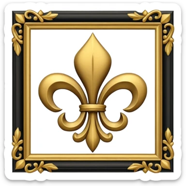 Retire la fleur de lys au milieu sticker