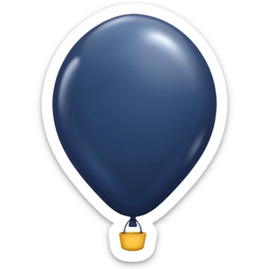 dark navy balloon sticker