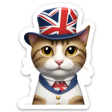 Cat Britain  sticker