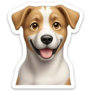 Un chien à côté d’un chat sticker