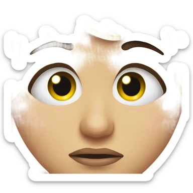 Crying mascara eyes sticker