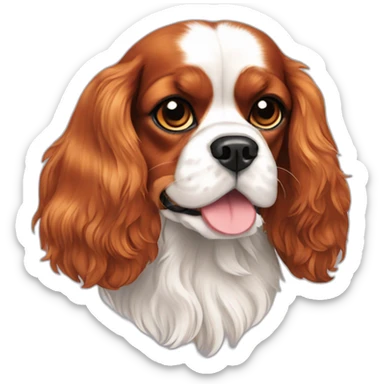  Cavalier King Charles Spaniel full body sticker