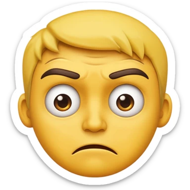annoyed -  an emoji for the emoji keyboard  sticker