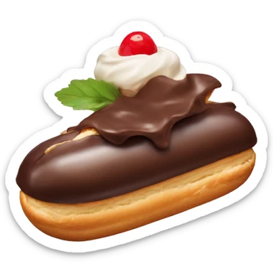chocolate eclair sticker
